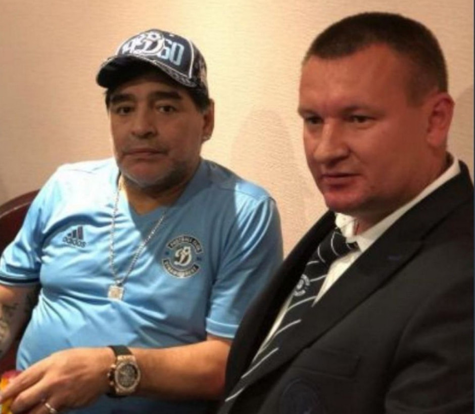 Диего Марадона и Игорь Астапчик Диего Марадона и Игорь Астапчик