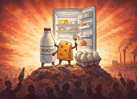 Молоко, сыр, яйца… Без каких продуктов русскоязычное население не выживет