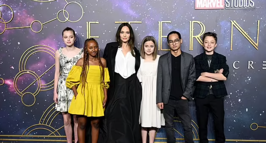 Брак Джоли и Питта мог развалиться из-за разногласий в воспитании их шестерых детей — Daily Mail.png