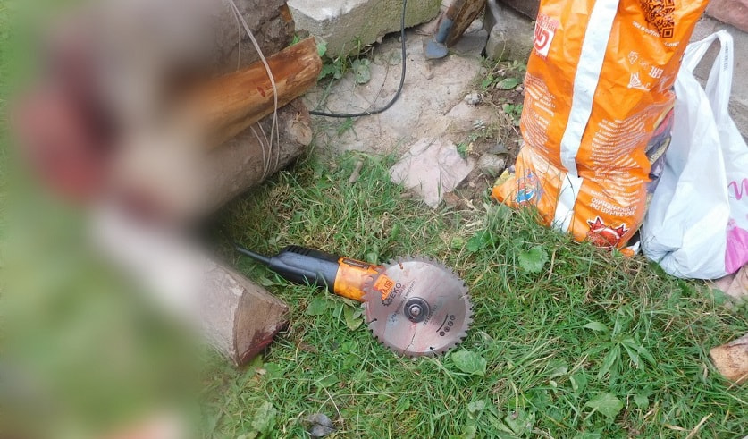 В Раубичах мужчина погиб во время заготовки дров — болгарка отлетела в шею.jpg