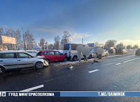 В Минске нетрезвая водитель спровоцировала ДТП с пятью автомобилями