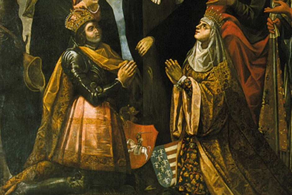 4-Ягайло и Ядвига. Фрагмент картины Томазо Долабелла.jpg