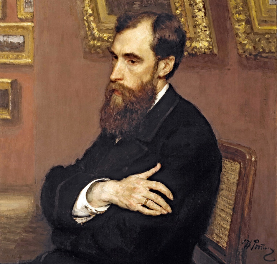 Портрет Третьякова работы Ильи Репина
