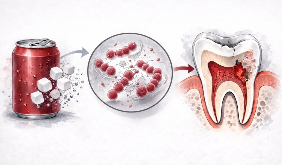 Газировка разрушает зубы