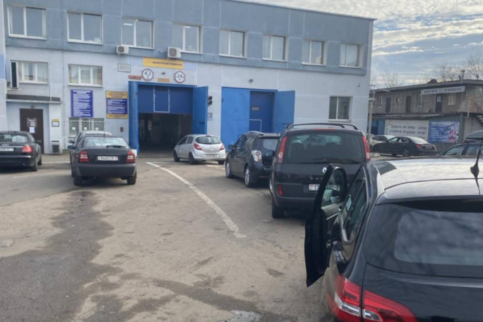 очередь на станции Белтехосмотра