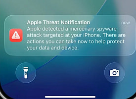 Apple предупредила пользователей в 110 странах об атаках шпионского ПО. Как выглядит уведомление