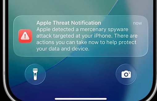 Apple предупредила пользователей в 110 странах об атаках шпионского ПО. Как выглядит уведомление