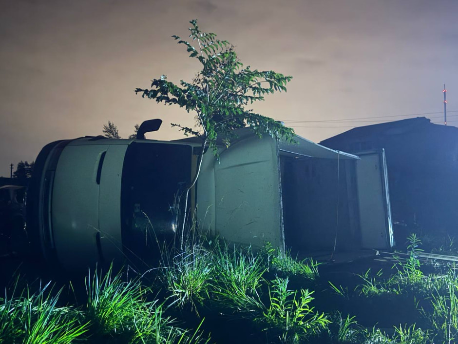 Сильная гроза в Колодищах 