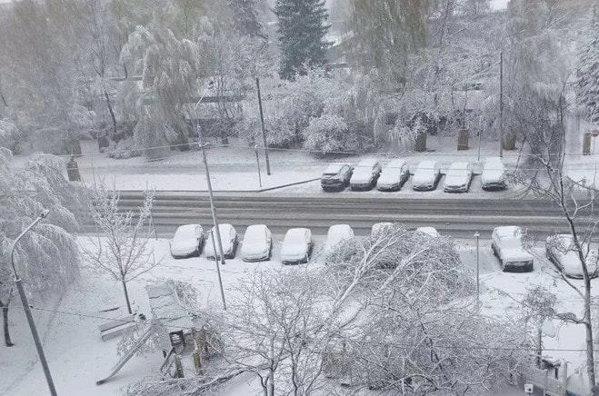 снег Москва