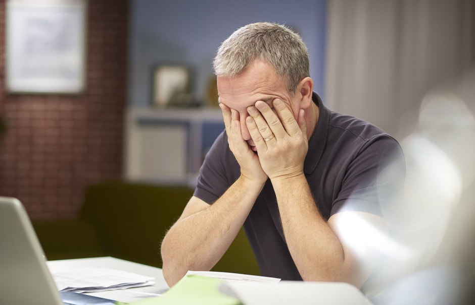 Мужчина в отчаянии