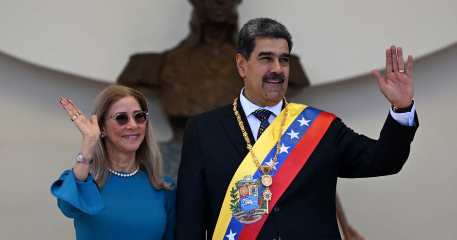 Силия Флорес с Мадуро