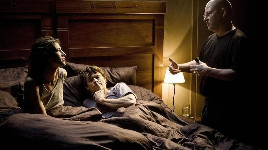 Ларс фон Триер на съемках фильма "Антихрист"