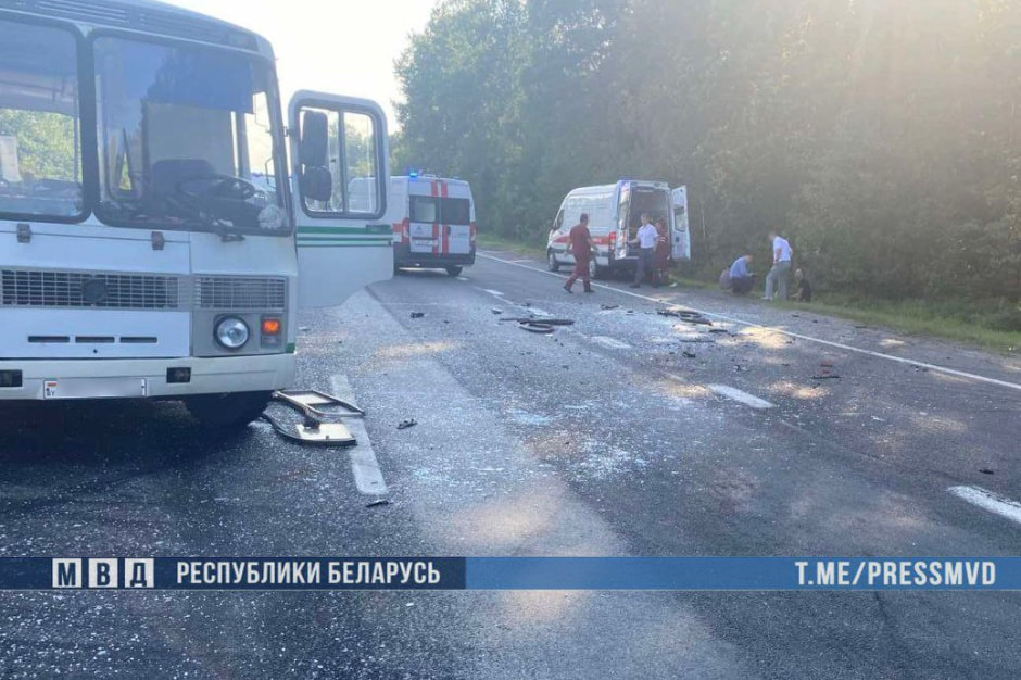 ДТП с автобусом с пострадавшими