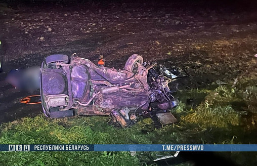 Авто всмятку: в ДТП в Вилейском районе погибли 3 человека