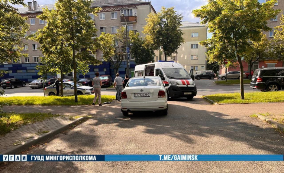 В Минске пострадал еще один самокатчик – его сбил Volkswagen (2).jpg