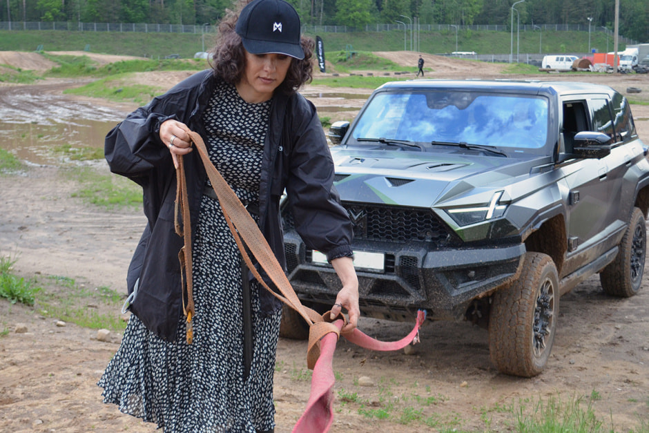 Установка демпфера на стропу