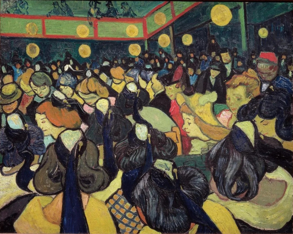 Танцевальный зал в Арле. Винсент Ван Гог