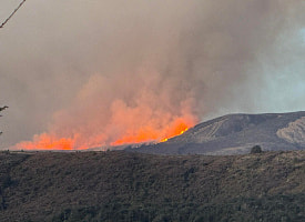 Масштабный пожар в нацпарке Тонгариро — там снимали виды Мордора из «Властелина колец»