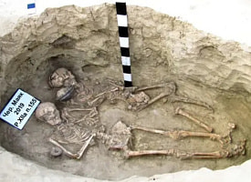 В Украине нашли редкое скифское захоронение с токсичным минералом