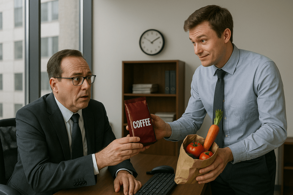 кофе овощи взятка