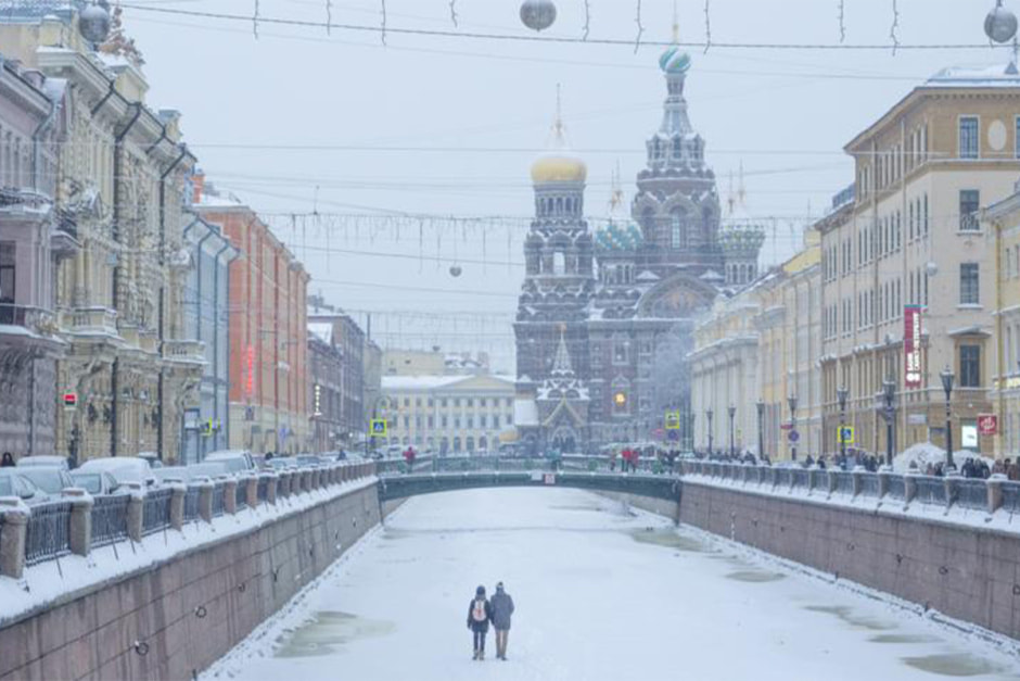 Питер зимой
