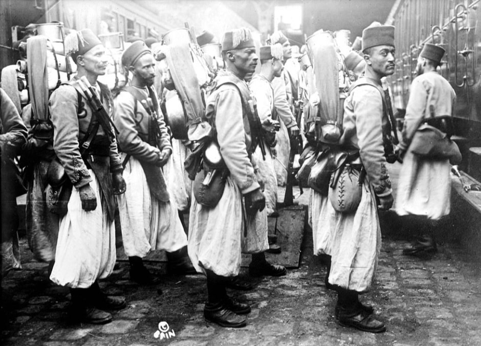 Алжирские солдаты в Европе во время Первой мировой войны