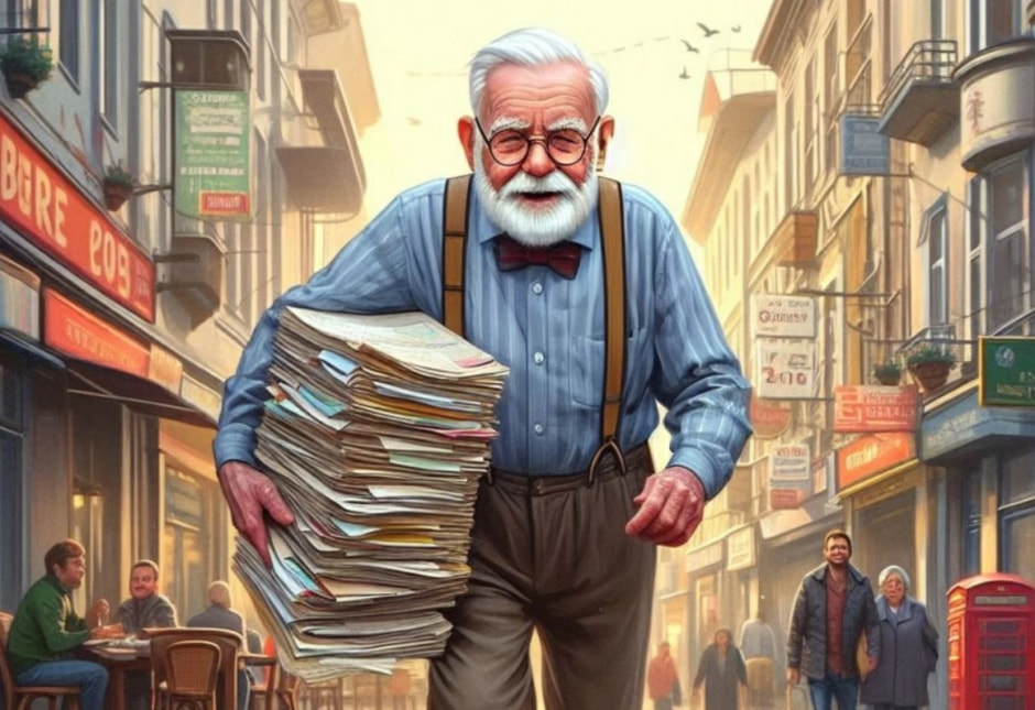 пенсионер собирает документы для пенсии.jpg