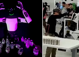 Робот Tesla неожиданно упал на вечеринке, а компанию Маска заподозрили во вранье