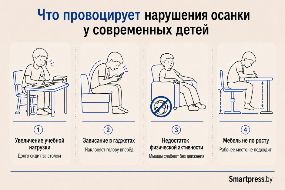 Провокаторы нарушения осанки