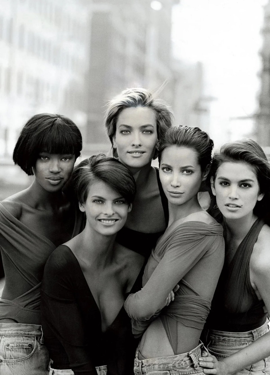 5-Питер Линдберг супермодели на обложке Vogue 1990 год.jpg
