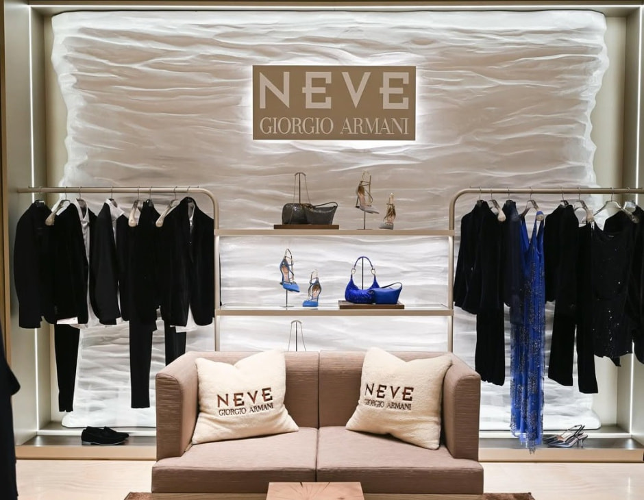 Step into the Giorgio Armani boutique