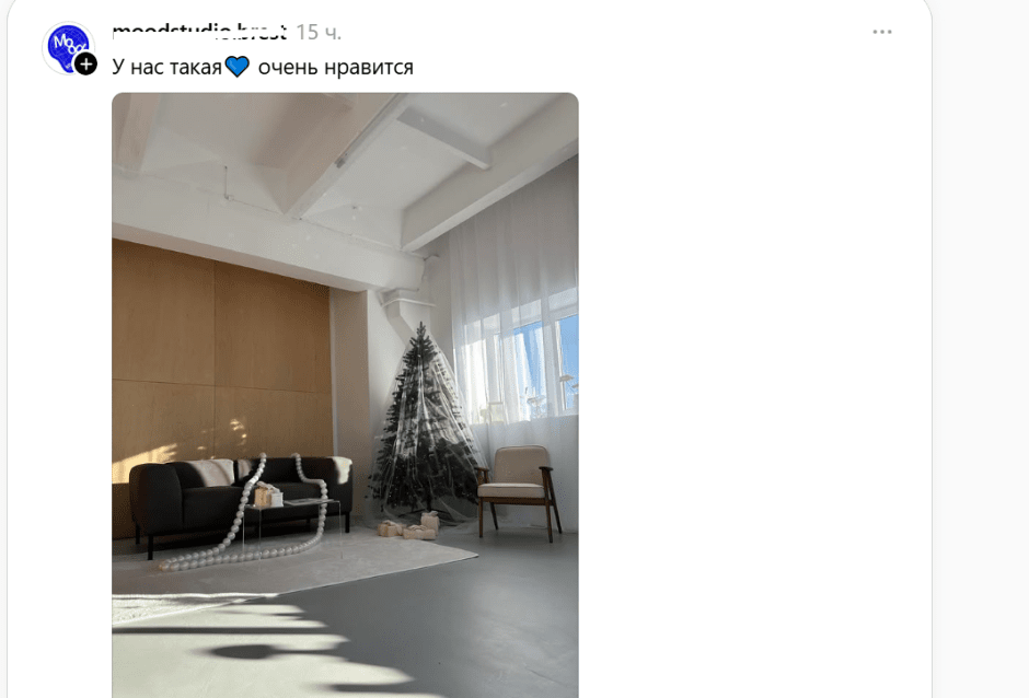 Тредс-елка-у нас такая