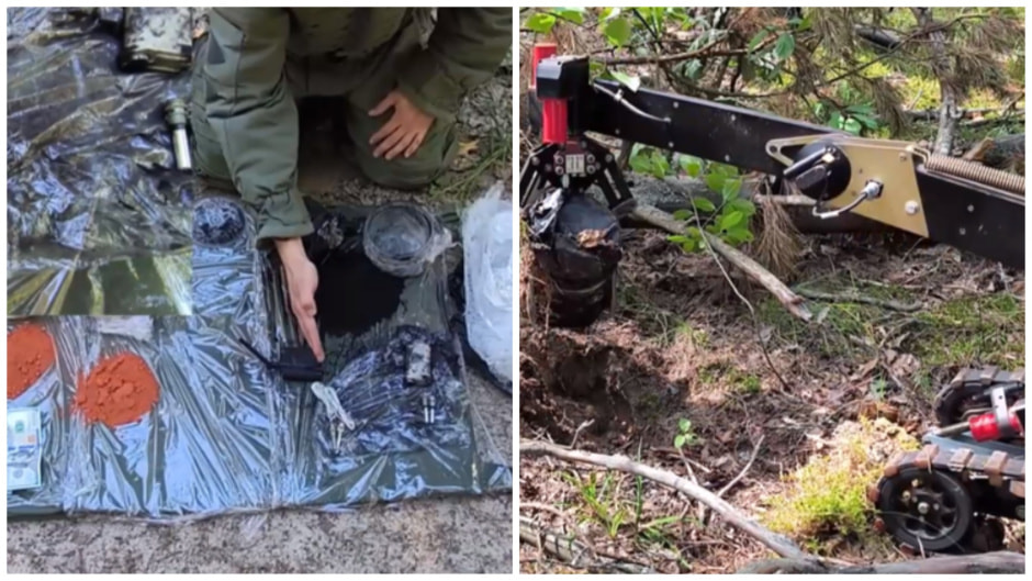 На границе с Украиной белорусские пограничники обнаружили схрон с компонентами для бомб.jpg