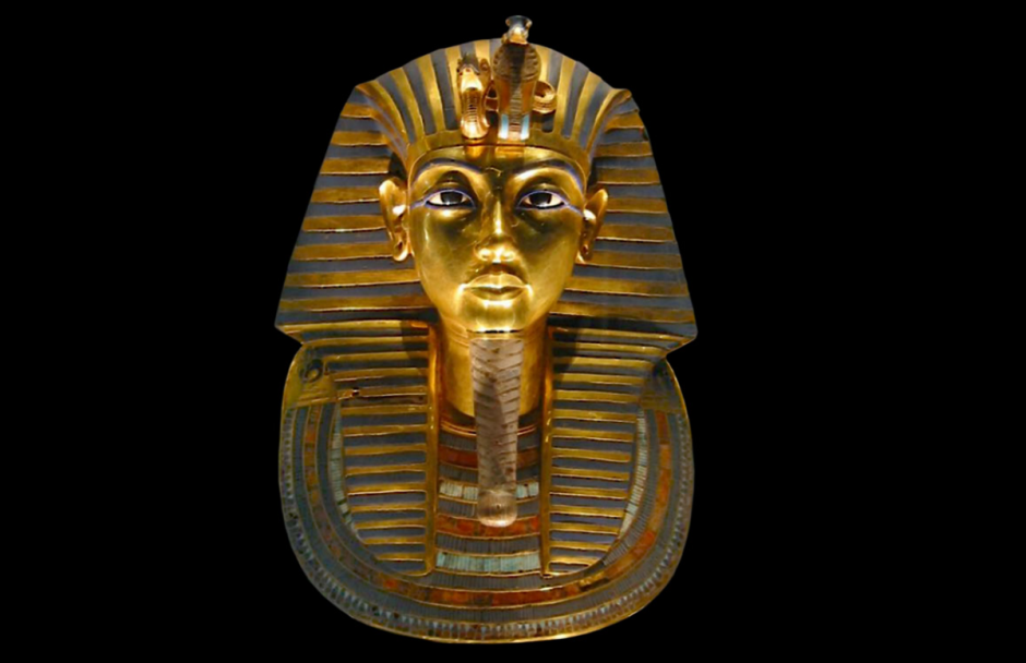 золотая погребальная маска Тутанхамона