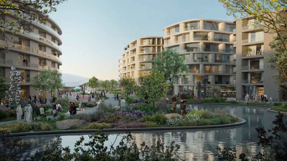 город Халида Бин Султан в пустыне