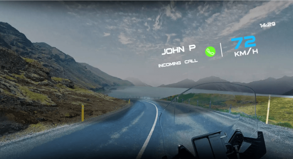 как водитель видит в шлеме